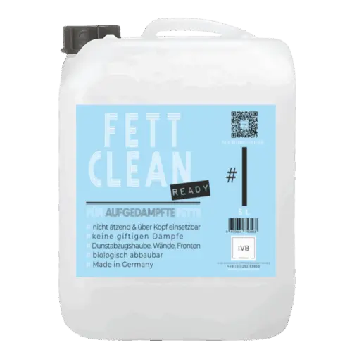5L Fett Clean Ready Nachfüllkanister – Starker Fettlöser für Dunstabzugshaube Filter und Oberflächen.
