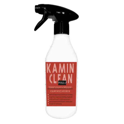 0,5 L Kamin Clean Pro+ – starker Kaminreiniger für stark verschmutzte Kaminscheiben, entfernt eingebrannten Ruß und Rauchharz von Kaminöfen, Pelletöfen und BBQ-Smoker-Sichtglas